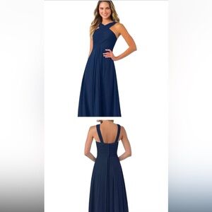 Azazie Dark Navy Bridesmaids Dress
